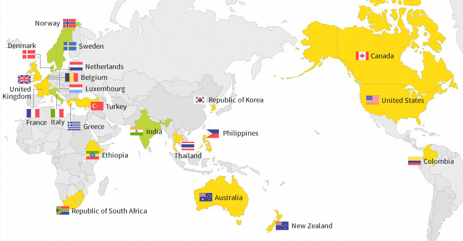 world map